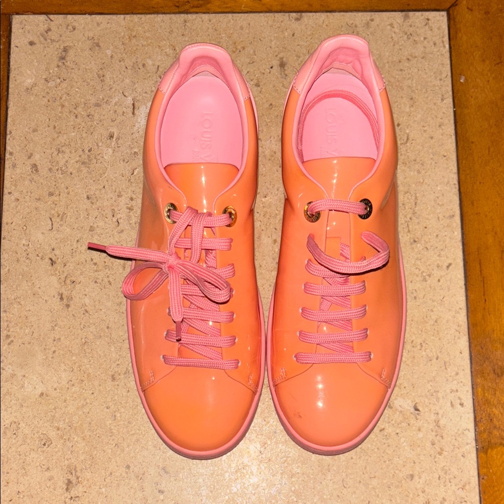 Louis Vuitton Orange and Pink Women's Sneakers